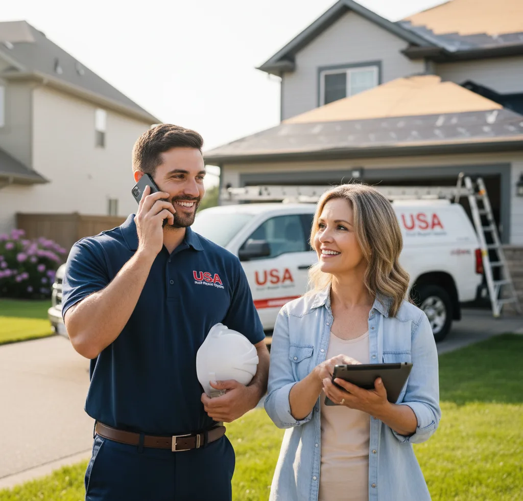 USA Roof Repair Experts customer support in Piffard